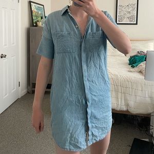 Madewell denim shirt dress